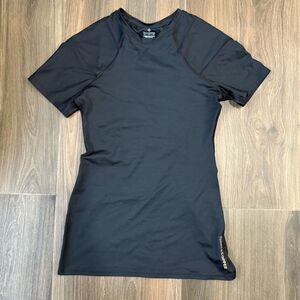 Tommie Copper Black Women's Medium Compression Top infused with Copper and Zinc